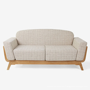 Sofa en tissu doux de meubles en bois